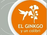 Logo Ginkgo y un colibrí